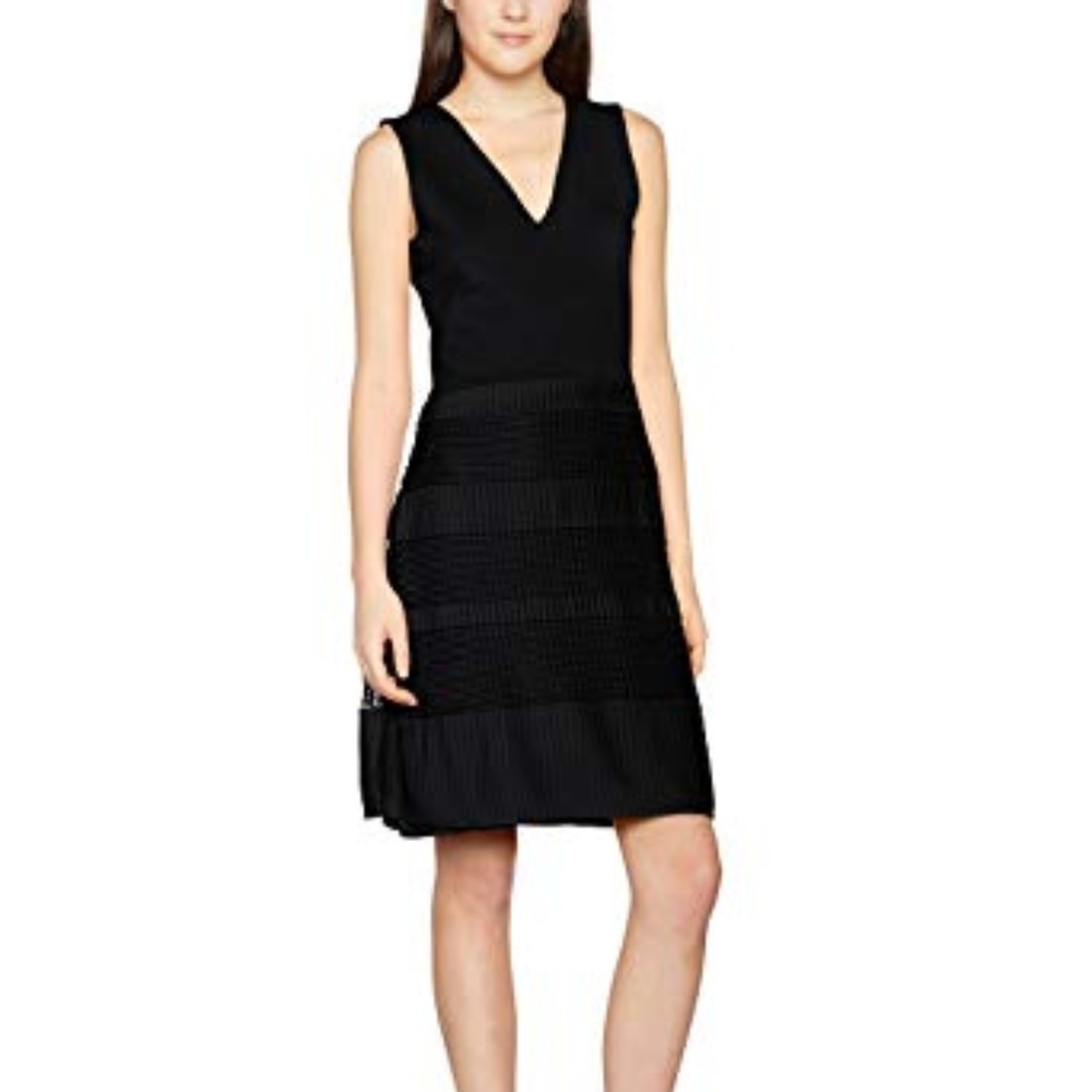 French Connection Mesh Shutter Pleat Sundress